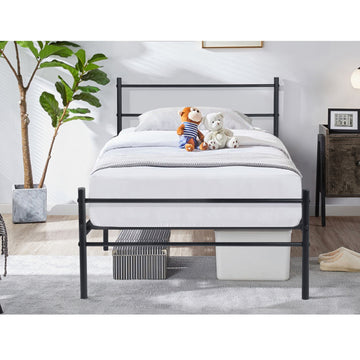 ANYSUN Metal Bed Frame-KB-001V-Twin Size Bed with Headboard